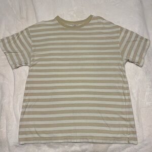 Urban Outfitters Beige and White Striped Tee